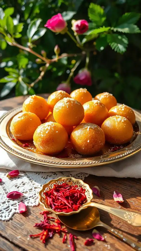saffron almond dessert delight