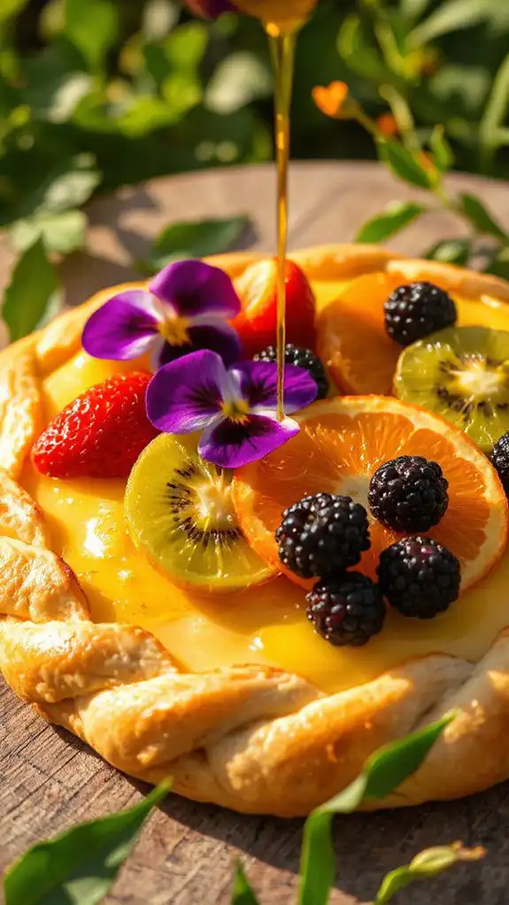 saffron fruit tart delight