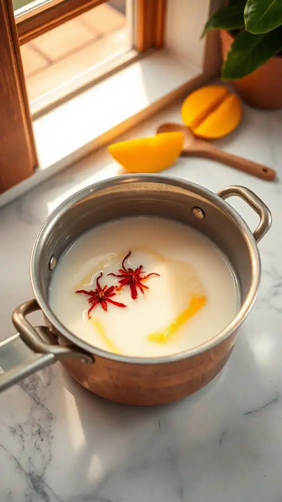 saffron s subtle golden infusion