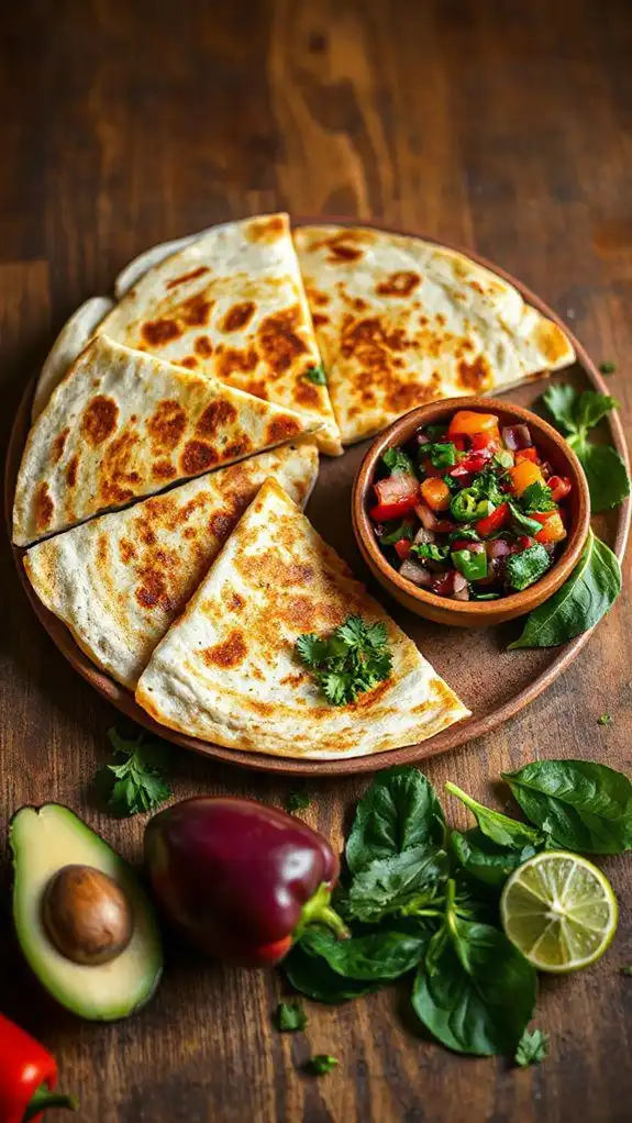 salsa serving recommendations included