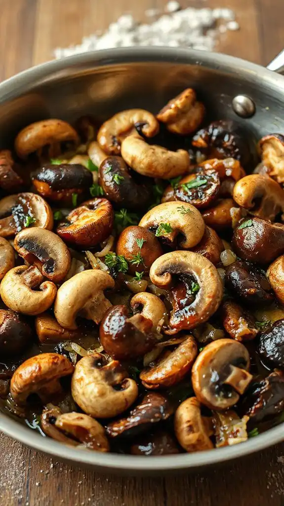 saut ed mushrooms addition step