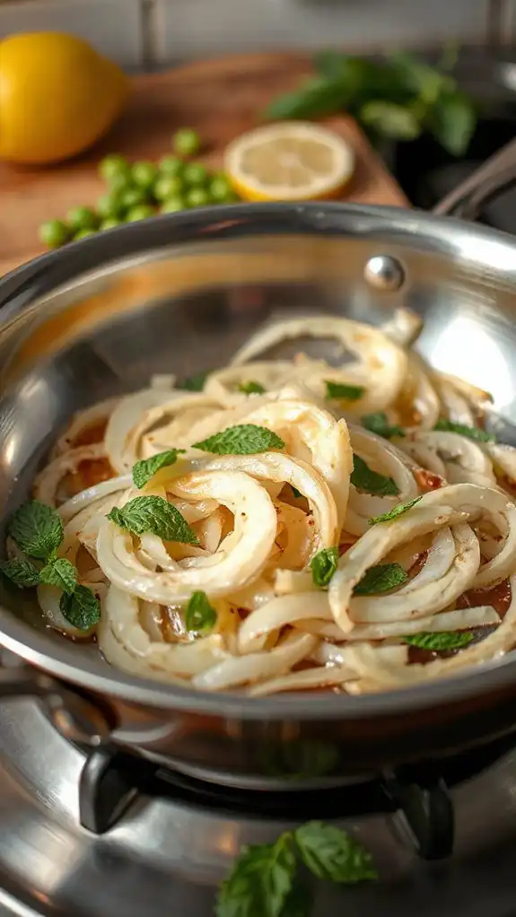 saut onions until translucent