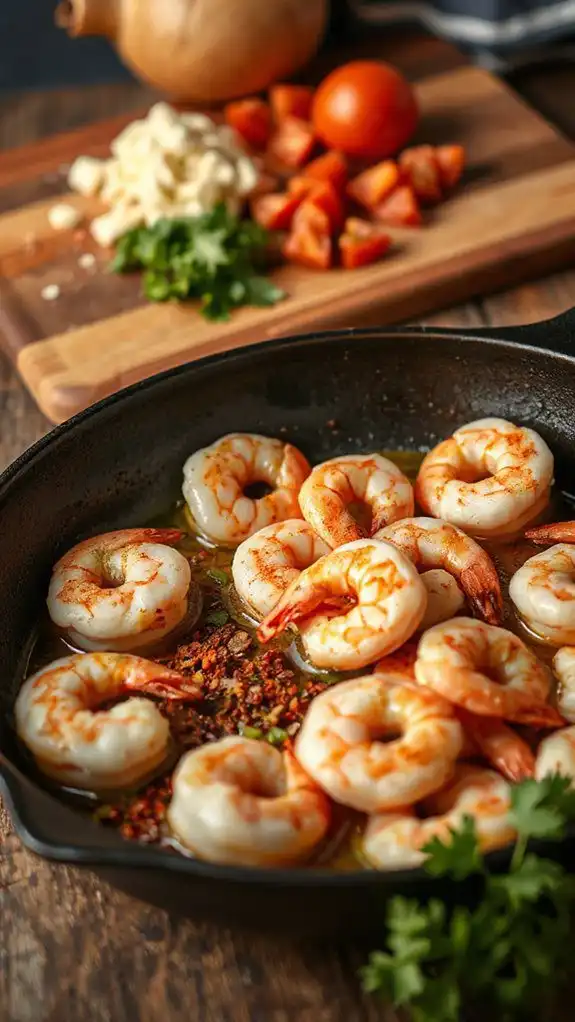 saut shrimp until cooked