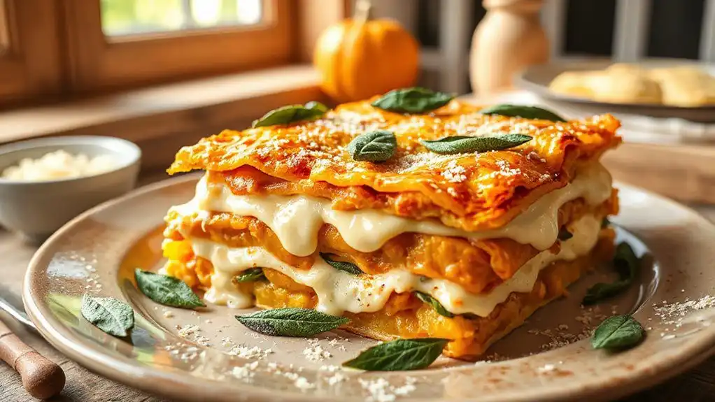 savory squash lasagna delight