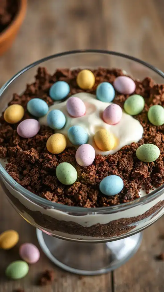 scatter miniature eggs artfully