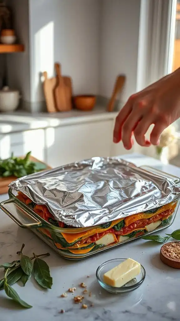 seal with foil securely