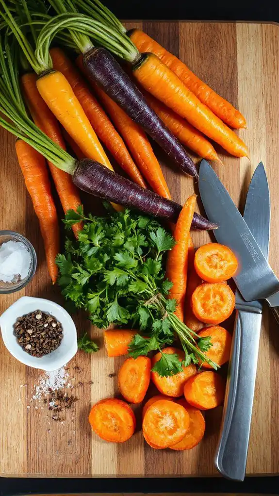 season and prepare carrots