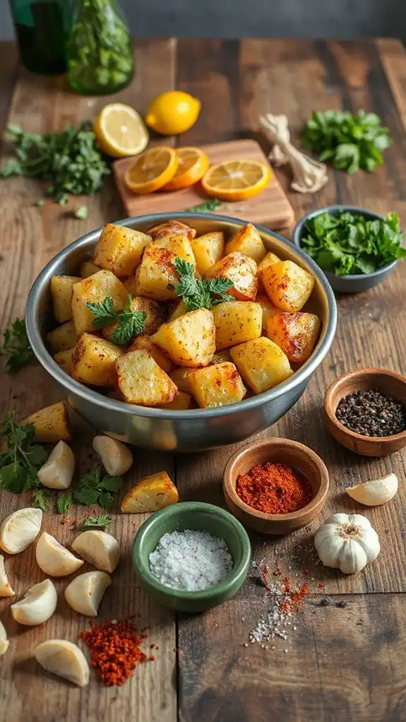 season potatoes with spices