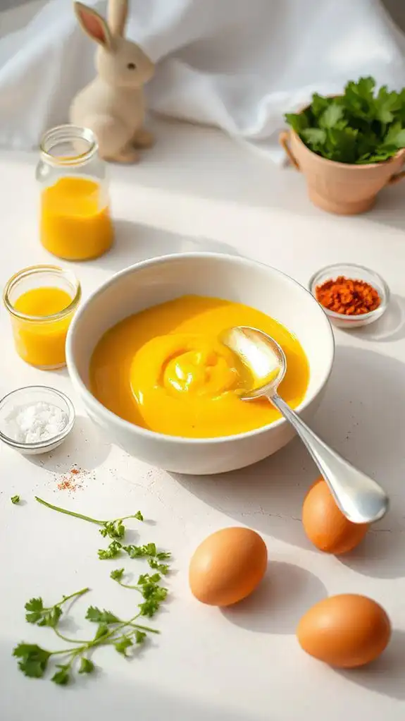 season the egg mixture