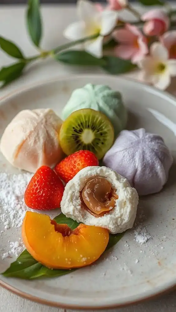 seasonal fruit filled daifuku