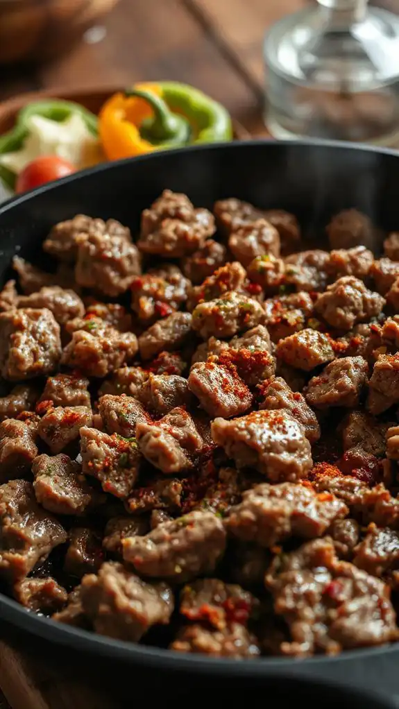 seasoned ground beef added seasoned ground beef added