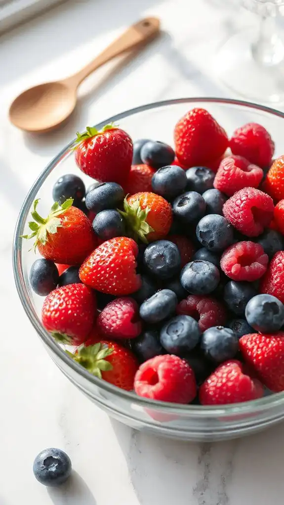 select fresh ripe berries