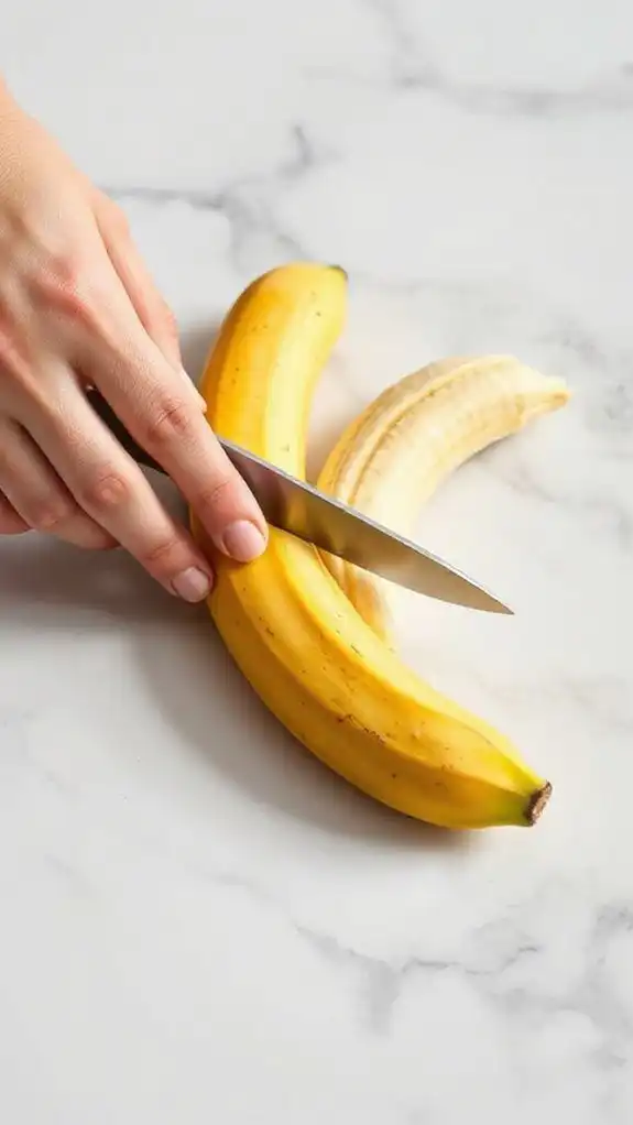 select ripe bananas gently