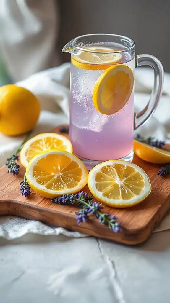 serve dish with lemons