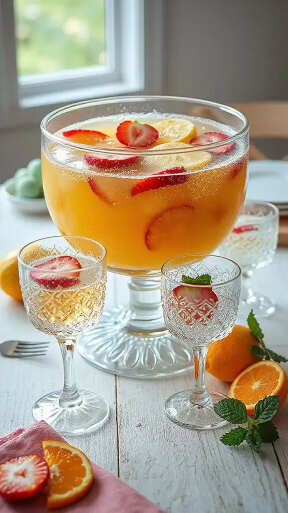 serve in elegant glassware