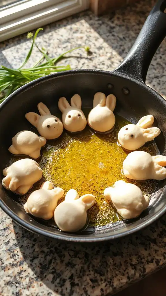shape bunny forms skillet