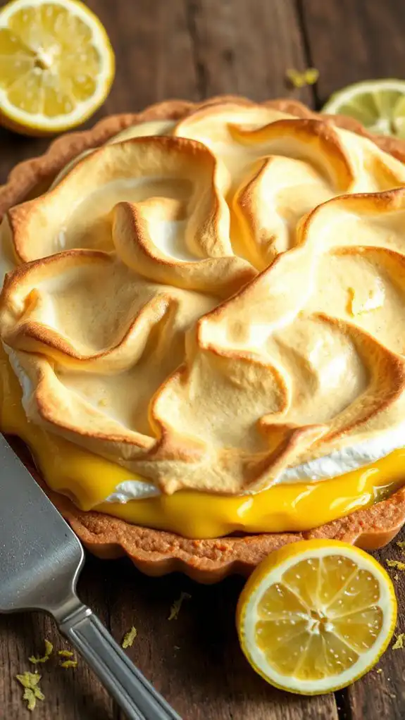 sharp citrus airy meringue
