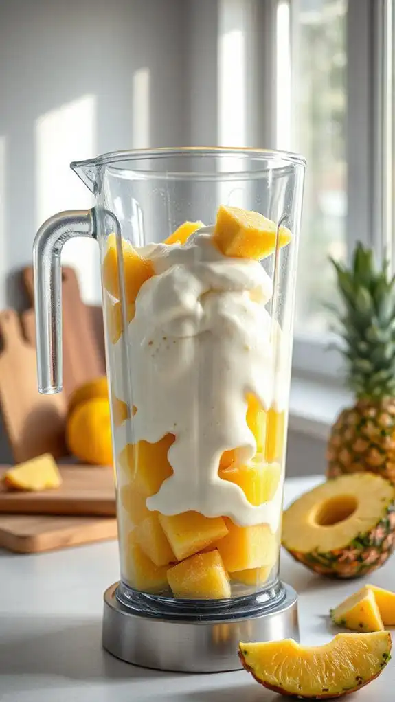 silky pineapple blending methods