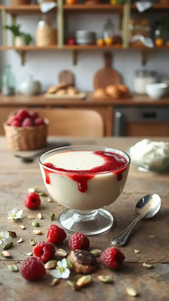 silky vanilla bean dessert