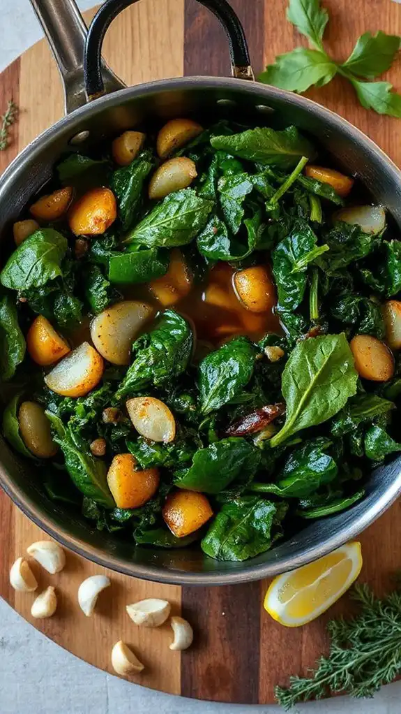 simmer using vegetable broth