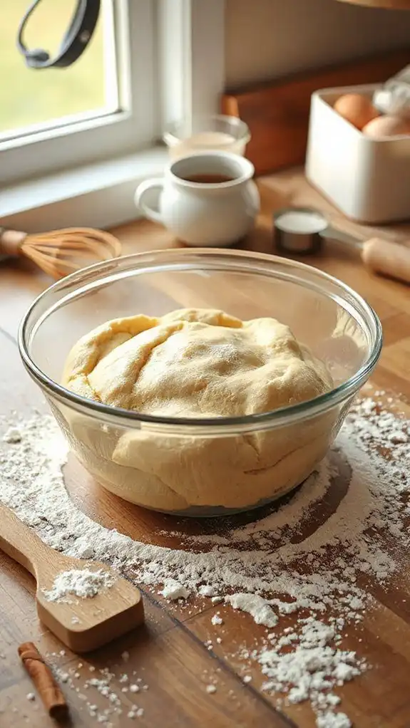 smooth the dough mixture