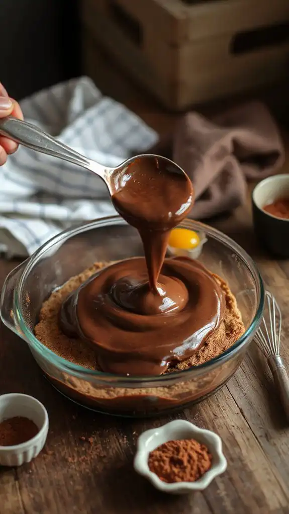 smooth thick chocolate pudding