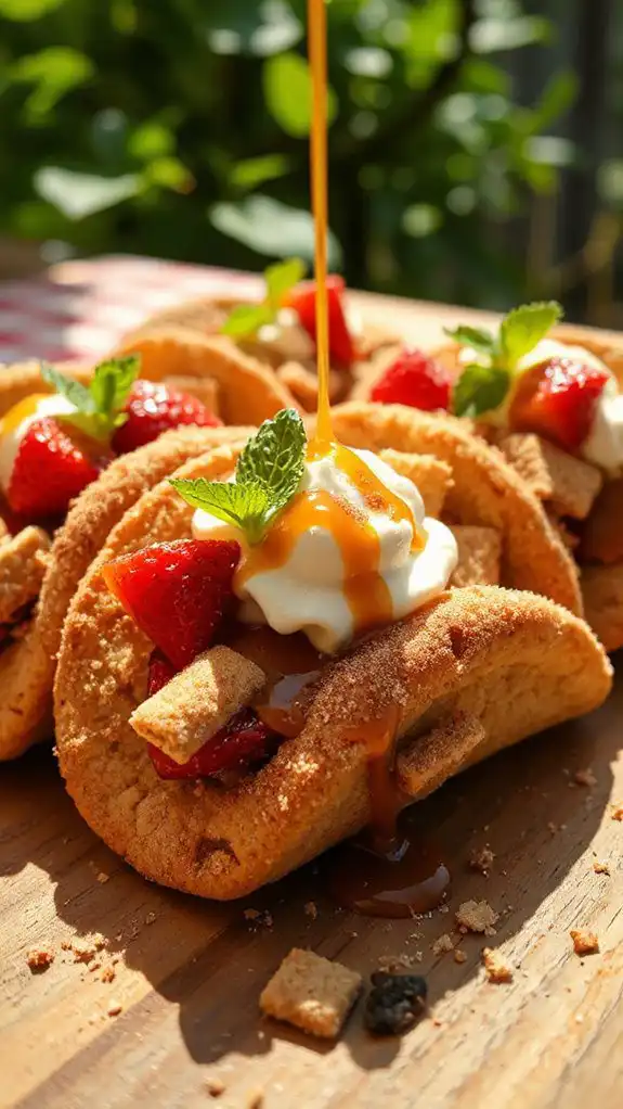 snickerdoodle cookie taco treat
