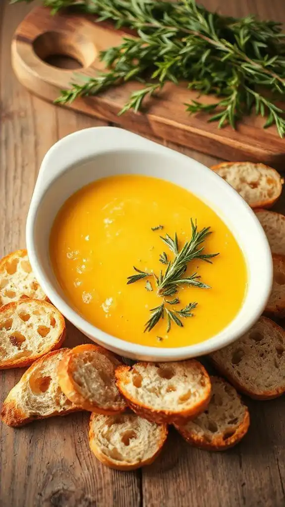 soak bread in custard