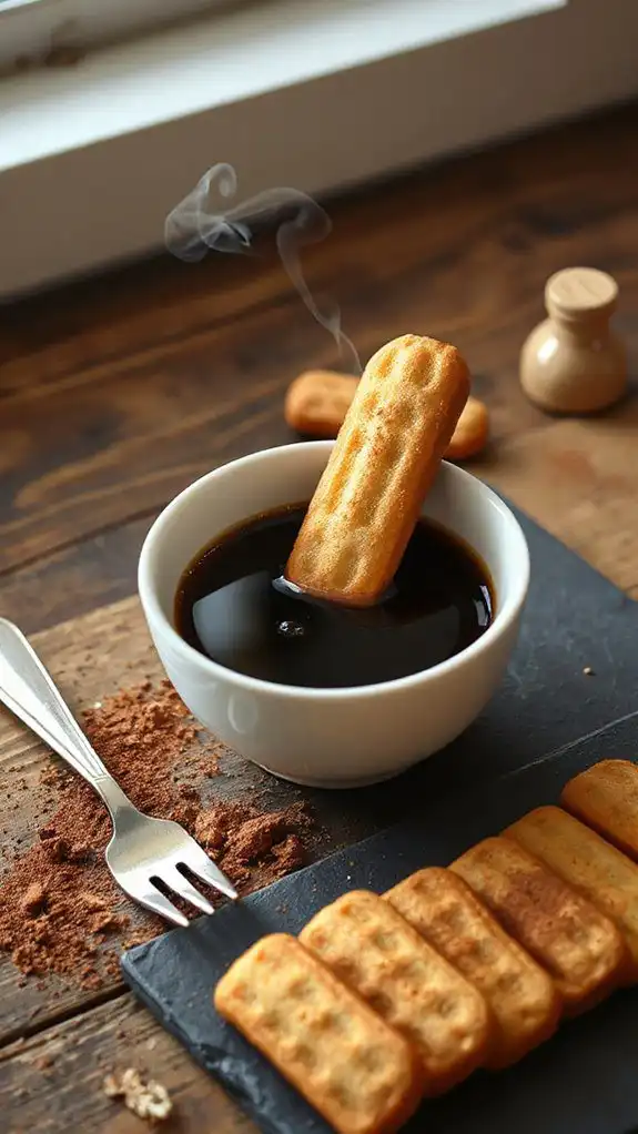 soak ladyfingers in coffee
