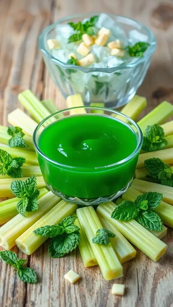 sophisticated summer herbal dessert