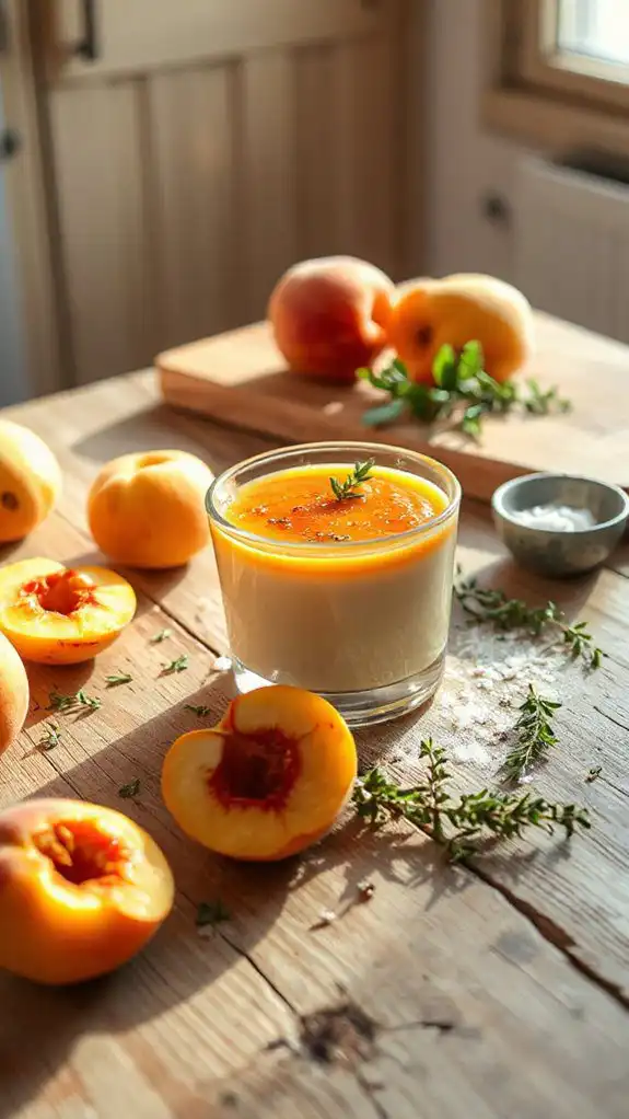 sophisticated summer peach dessert