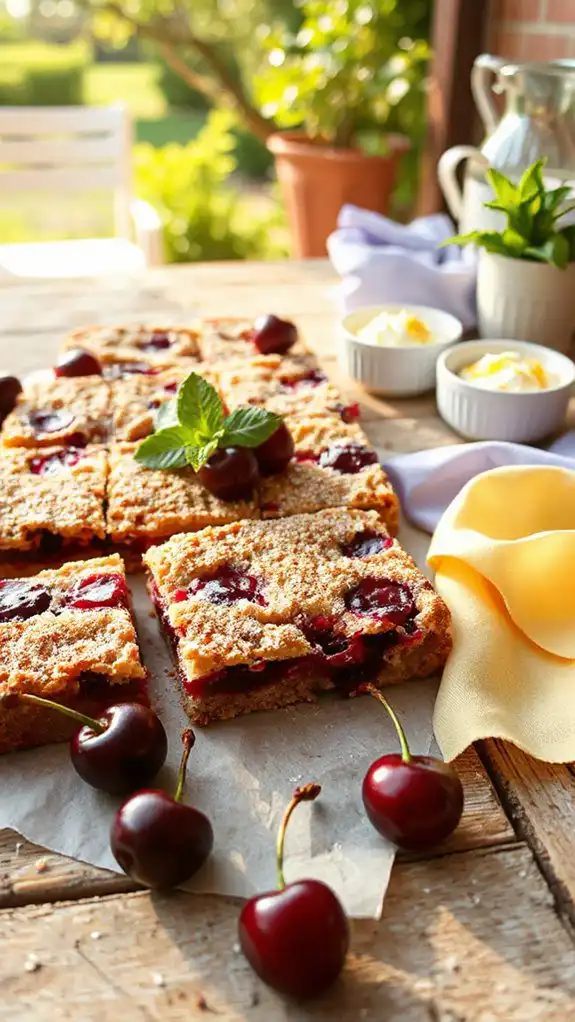 sour cherry dessert bars