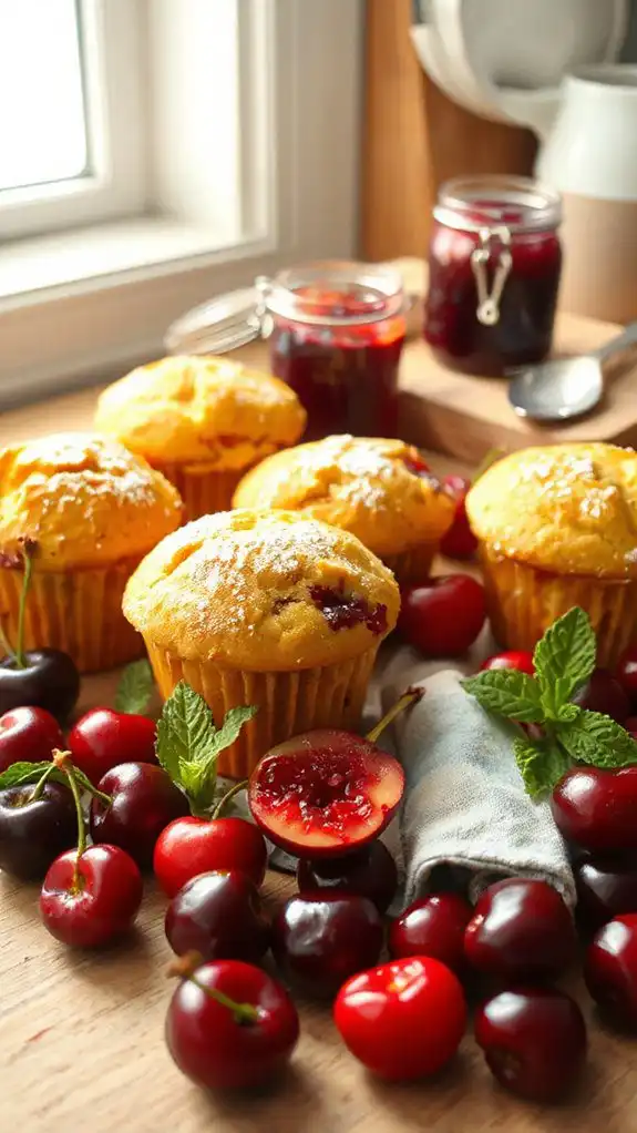 sour cherry muffin recipe