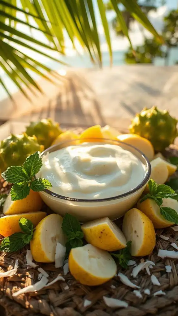 soursop coconut pudding recipe