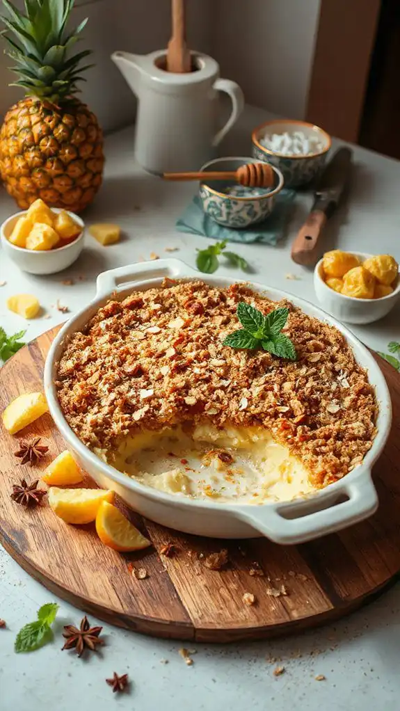 soursop crumble dessert delight