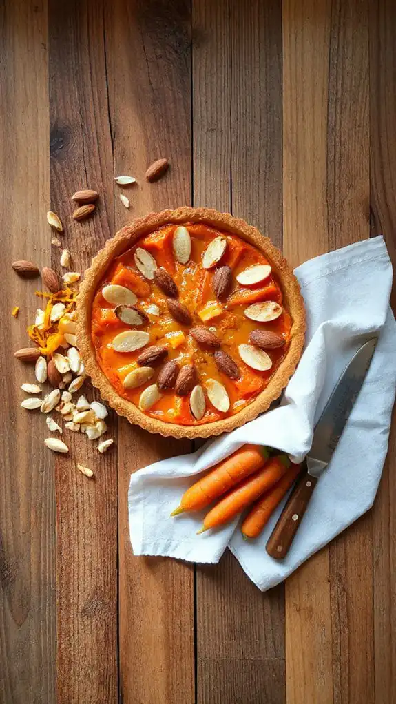 spiced carrot almond dessert