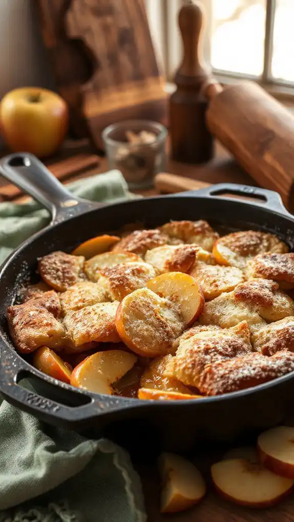 spiced southern apple cobbler
