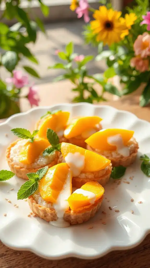 spicy sweet mango tarts