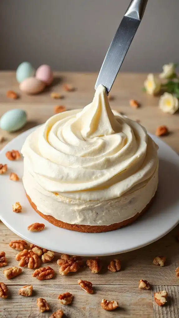 spread cream cheese topping