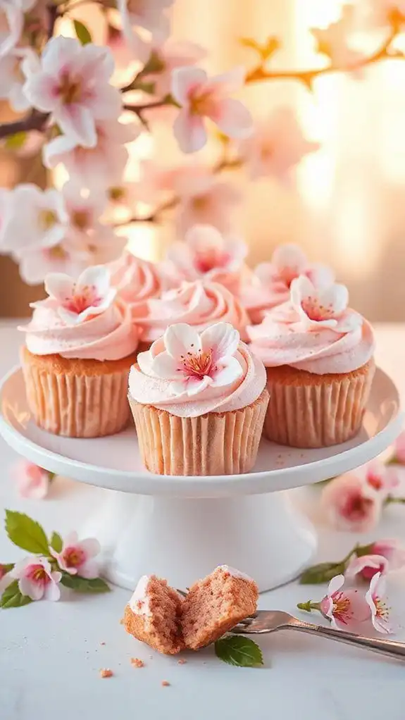 springtime floral cupcake delights