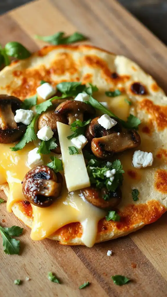 sprinkle cheese and herbs