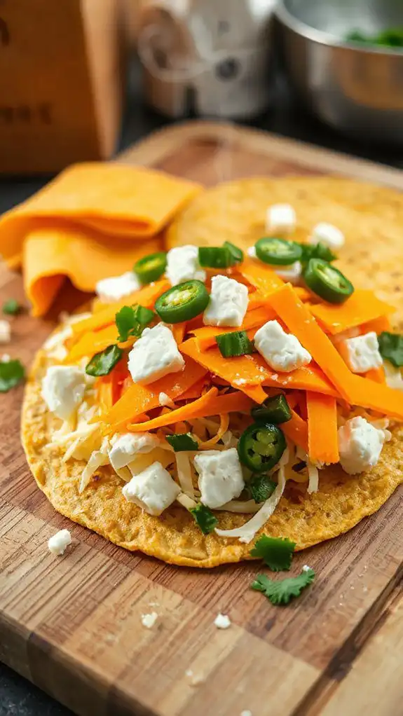 stack cheese and tortillas stack cheese and tortillas
