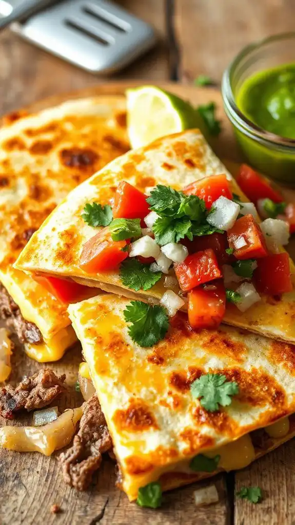 steak quesadilla cooking instructions