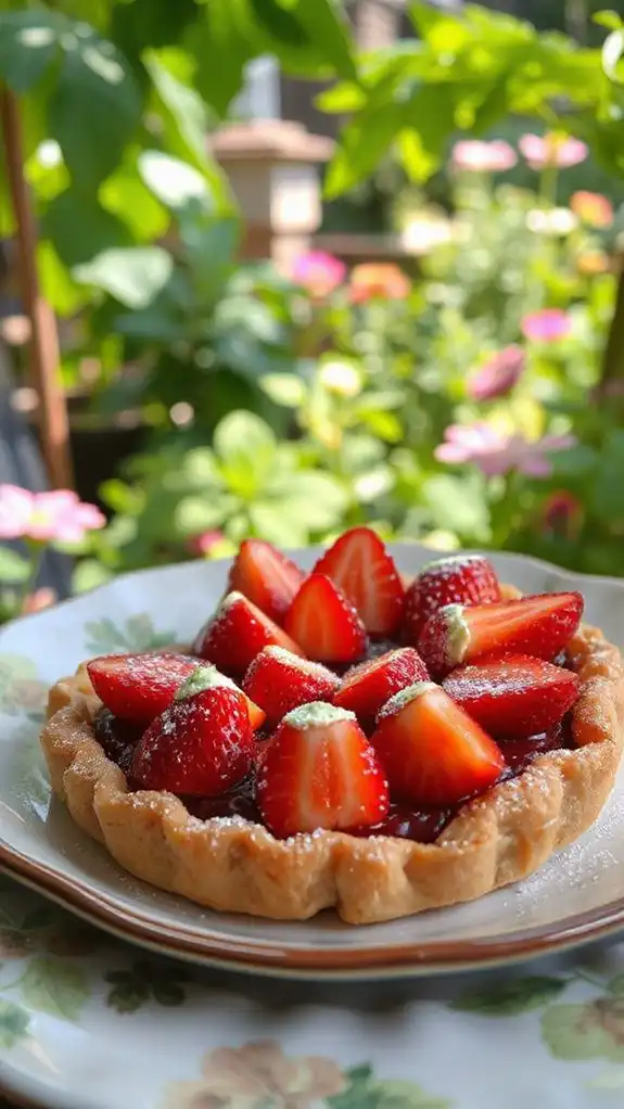 strawberry anko tart delight