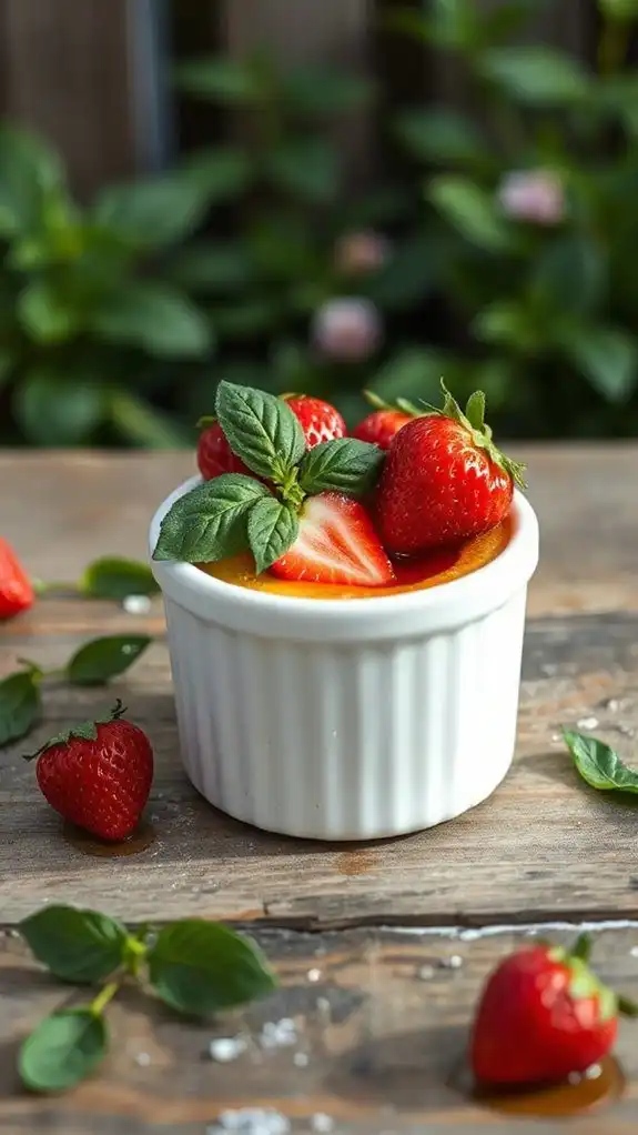 strawberry basil cr me br l e