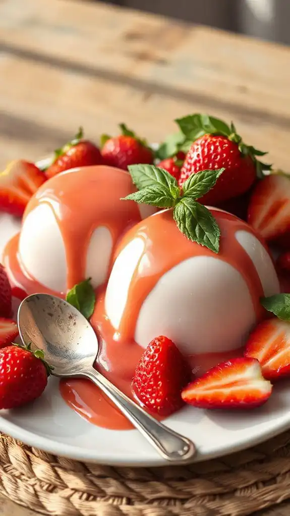 strawberry basil creamy dessert strawberry basil creamy dessert