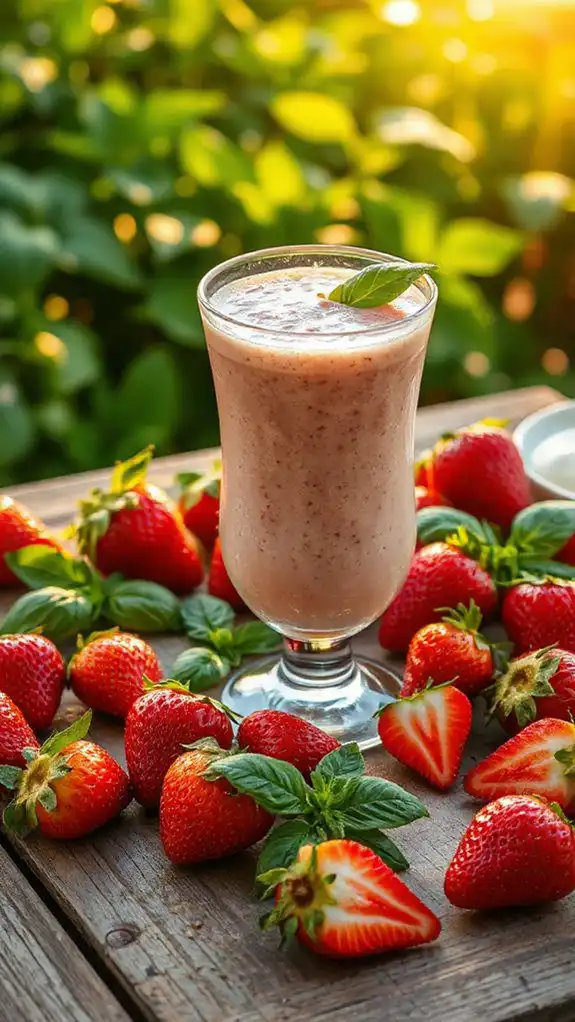 strawberry basil smoothie recipe strawberry basil smoothie recipe