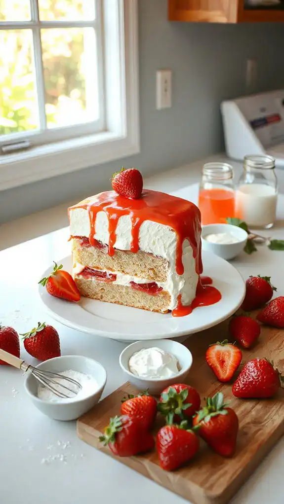 strawberry cake tips variations