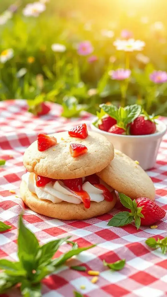 strawberry cookie sandwiches recipe