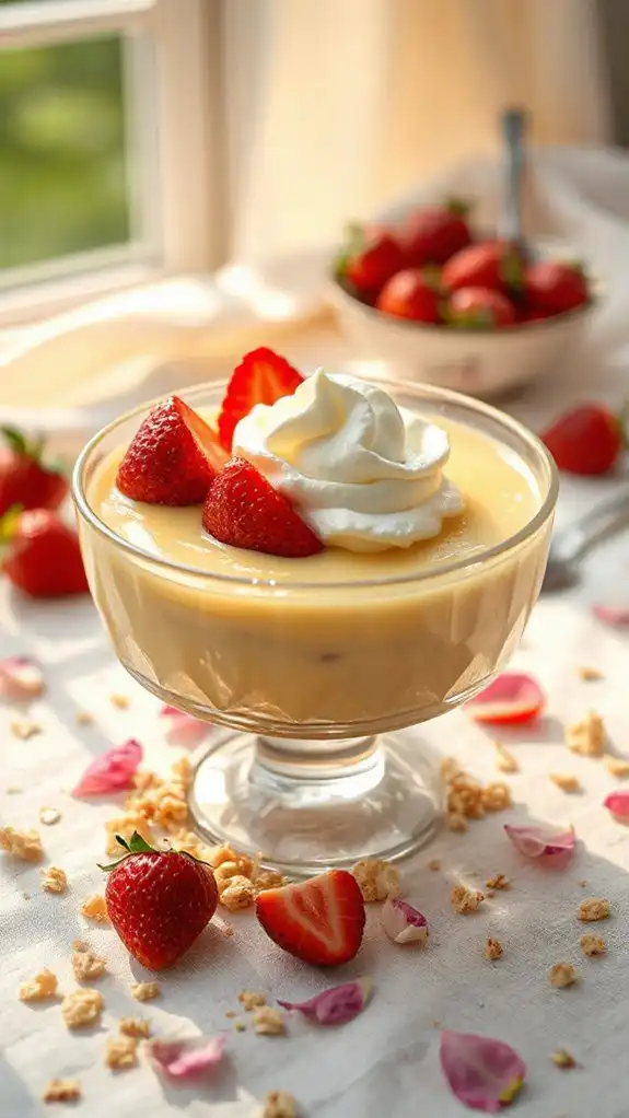 strawberry custard summer delight